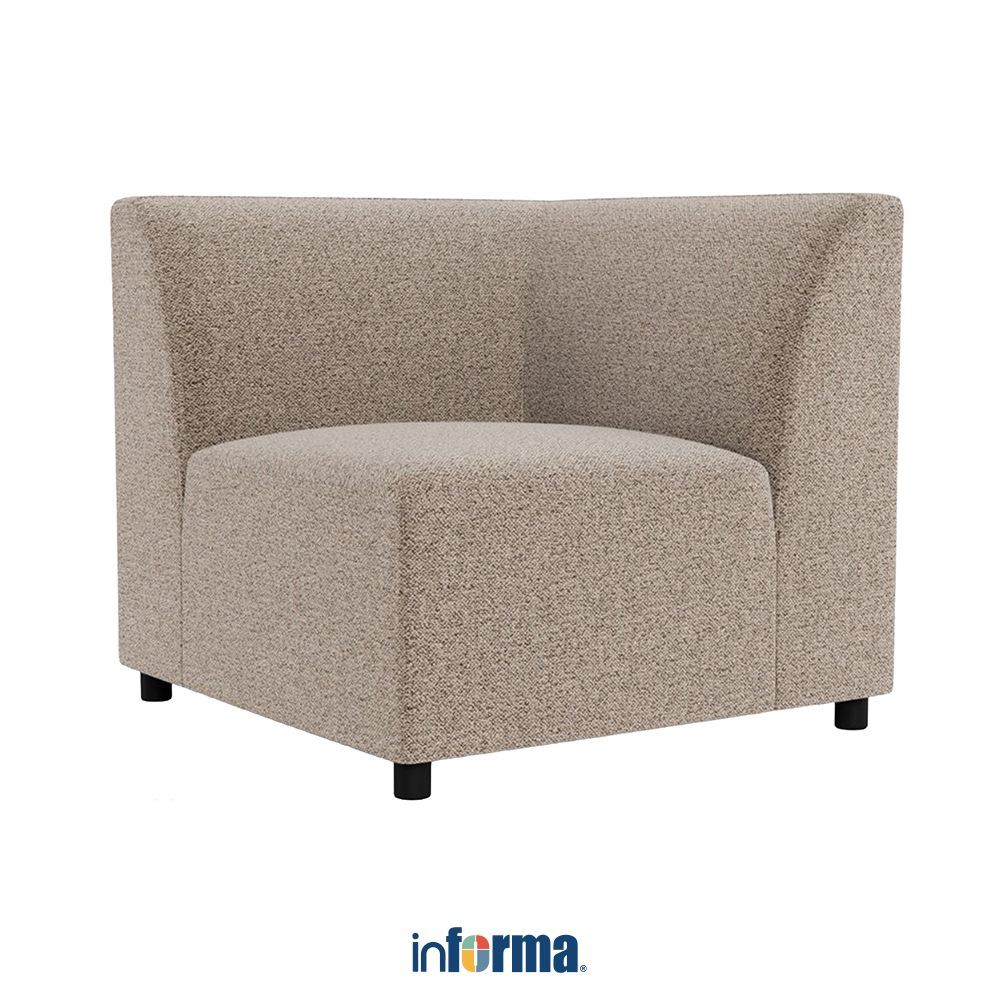 Informa Nordia Rushville Sofa Modular Sudut Fabric 1 Seater - Krem Beige