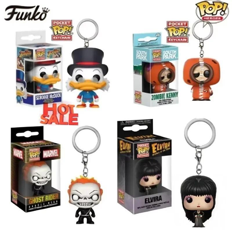 Funko Pop Keyain Scrooge Mcduck Zombie Kenny Tina Beler Ash Sally Seated ost Rider Elvira Marvel Act