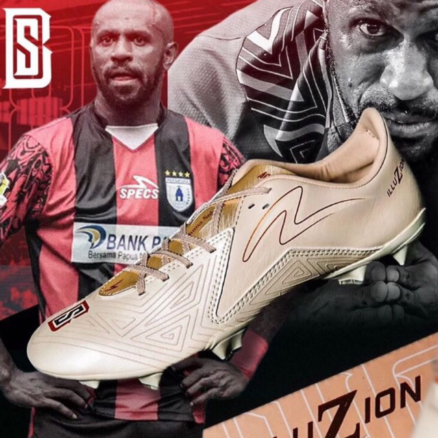 Sepatu Bola Specs Accelerator ILLUZION 3 PRO BOAZ FG - Cocoa Cream Pristine Copper