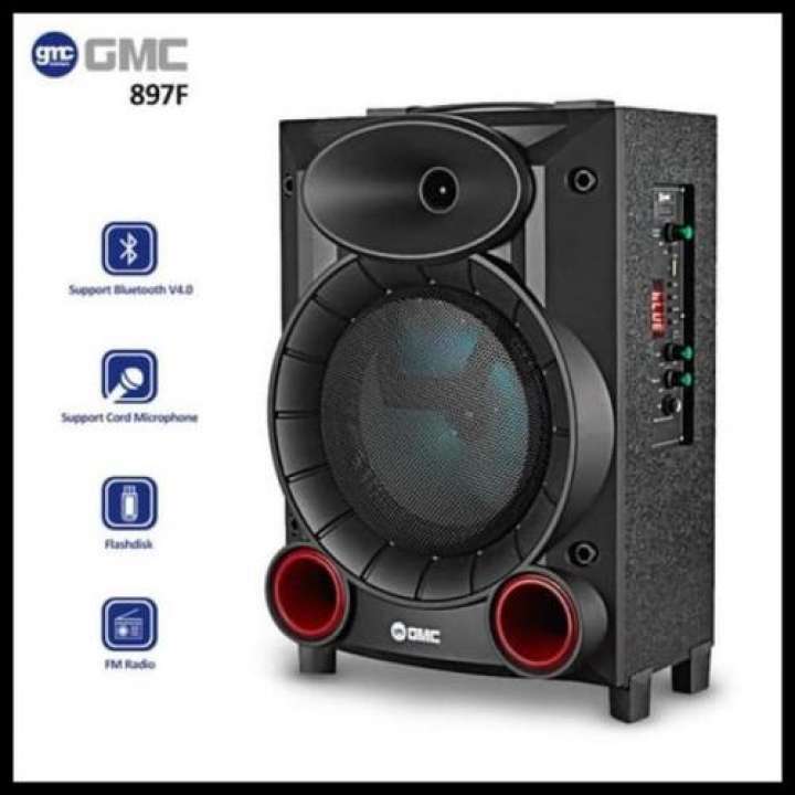 Speaker Aktif Portable GMC 897F/897Q 7inc Bluetooth Super woofer Bass SUARA MANTAP bisa KARAOKE
