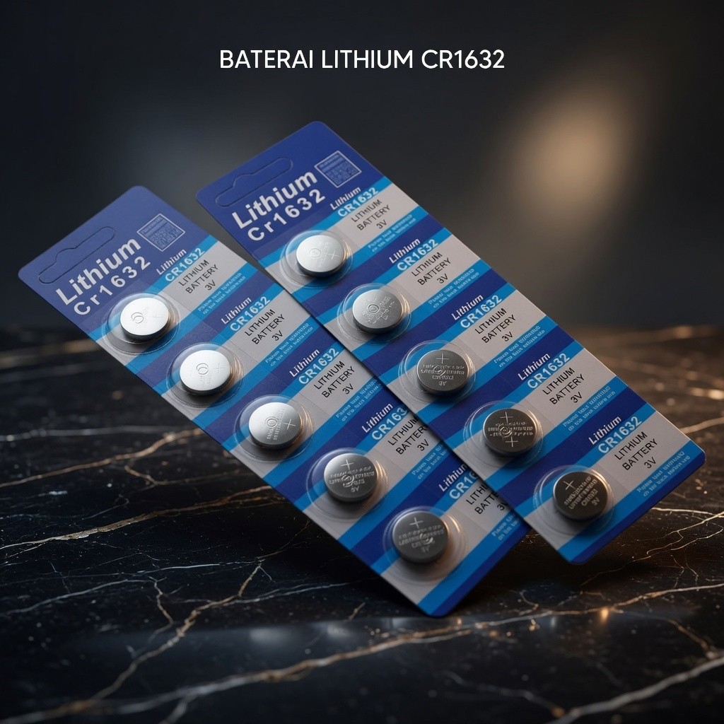 Baterai Qty Satuan CR1632 Kancing Battery Tongsis Tripod Jam Tangan Remote Mobil Keyless Tahan Lama