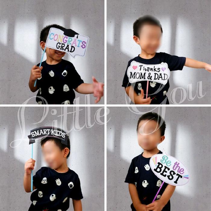 Graduation Photobooth Props 9pcs / Photo Booth Prop Wisuda Kelulusan Terlaris