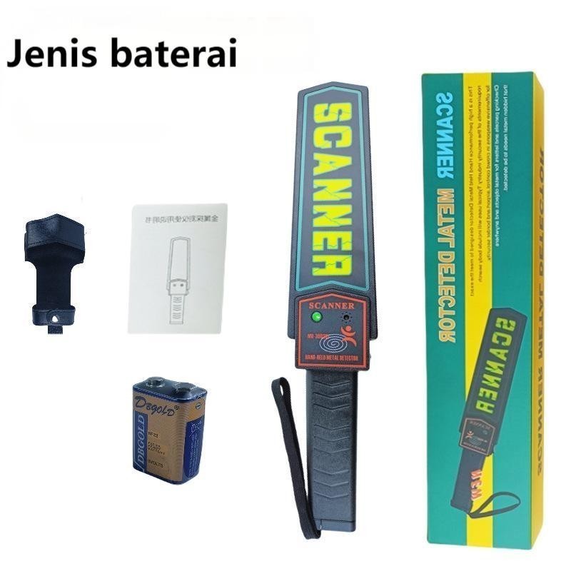 Detector Logam Set Super Scanner Metal Detector Alat Pendeteksi Logam Security Detektor Logam