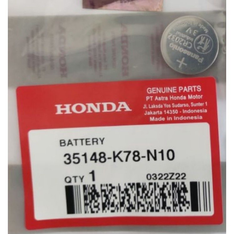 Baterai remote motor Honda Scoopy prestige stylish 2021