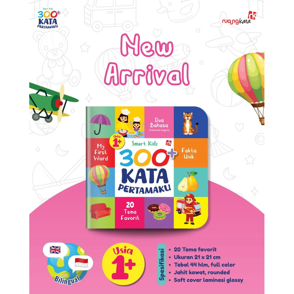 Original Baru Smart Kids 300+ Kata Pertamaku - Smart Kids - ruang kata
