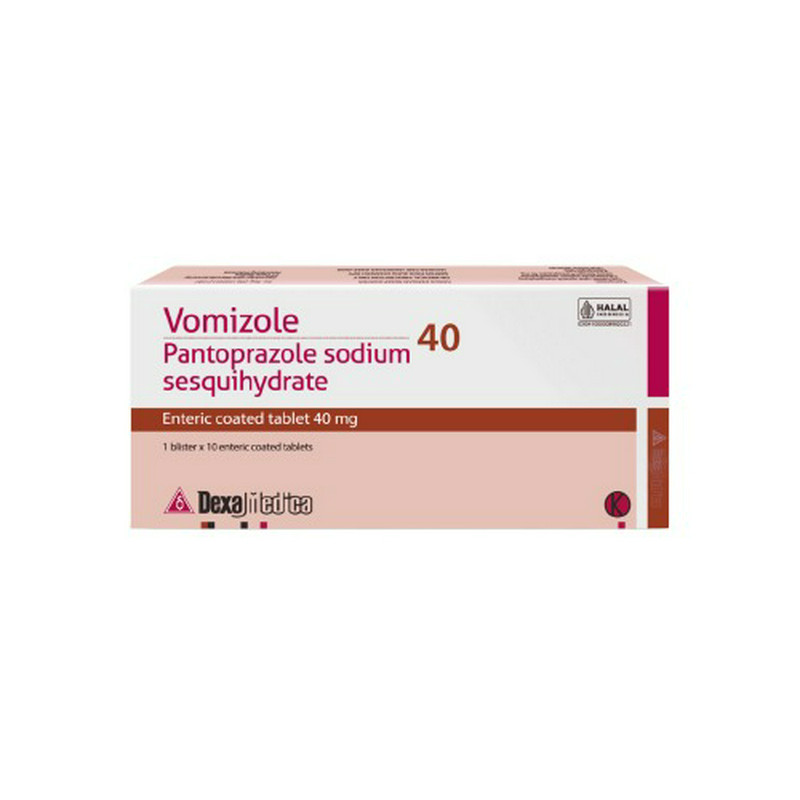 VOMIZOLE 40 40 MG 1 BLISTER @ 10 TABLET SALUT ENTERIK