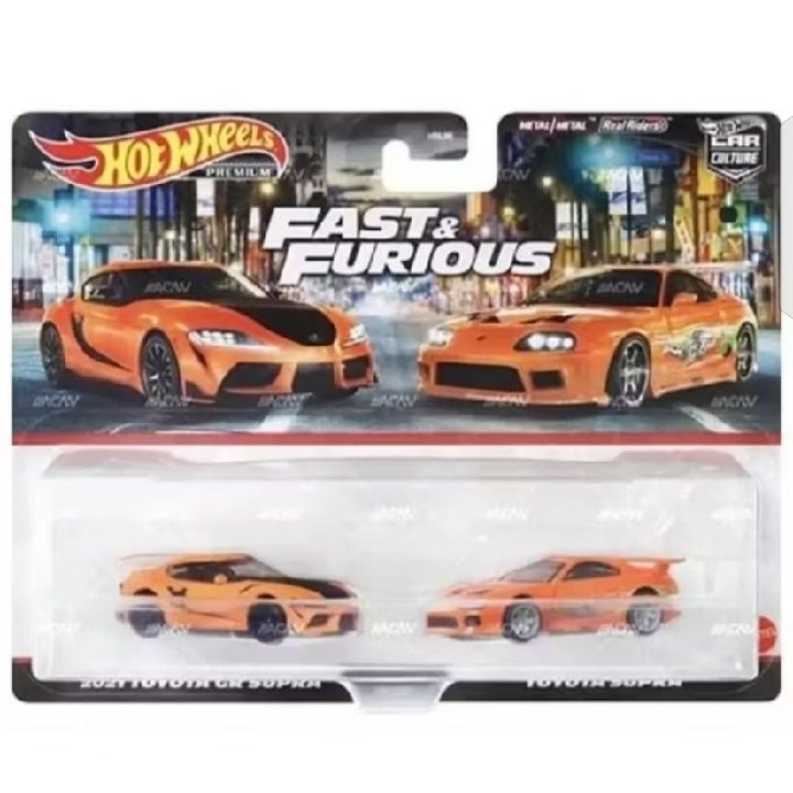 Hotwheels Premium Car Culture Twin Pack 2021 Toyota GR Supra & Toyota Supra