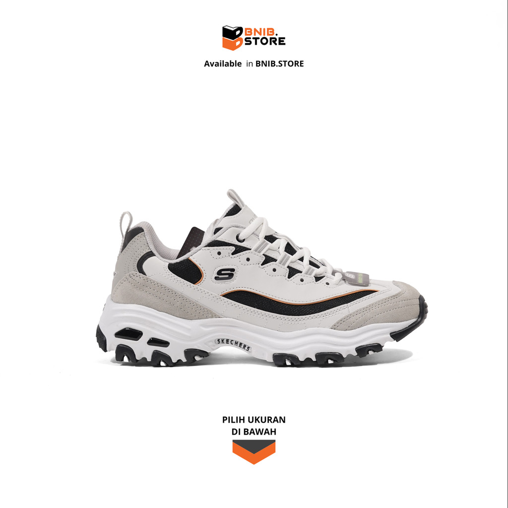 Skechers Sepatu Sneakers Pria D'lites Fast Ride Light Grey [666114WLGY] Original
