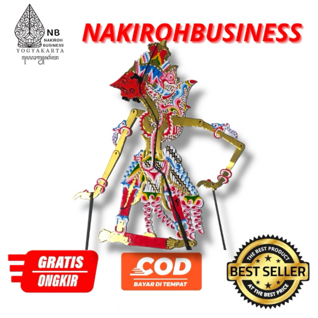 wayang kulit kertas BALADEWA bolodewo 45 cm mainan anak
