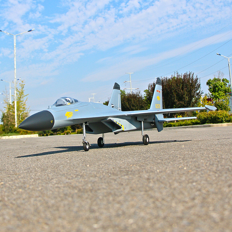 6  FlyFans SU-27 J11B Gray Painting Twin 64mm RC EDF Jet PNP Version Plane
