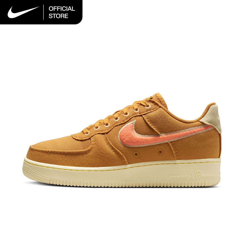 Nike Men's Air Force 1 Low Canvas Shoes - Wheat [HV1204-700]