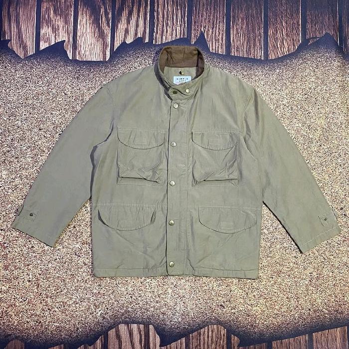 work jaket parka multi pocket SIMPLE LIFE jaket motoran banyak saku casual murah bagus size XL