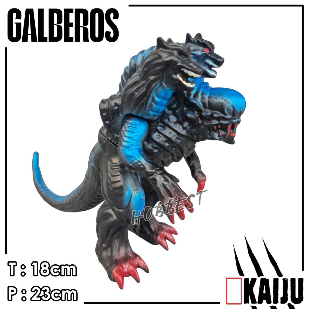 Kaiju GALBEROS Mainan Godzilla Karet Action Figure Monster Ultraman Nexus Miniatur Pajangan