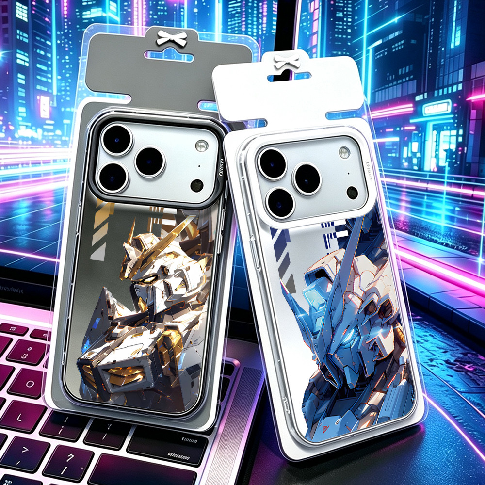 Mobile Suit Gundam Casing Ponsel For IPhone 17, 17ProMax, 16, 16Pro, 15, 16ProMax, 14, 13, 12, 11. A