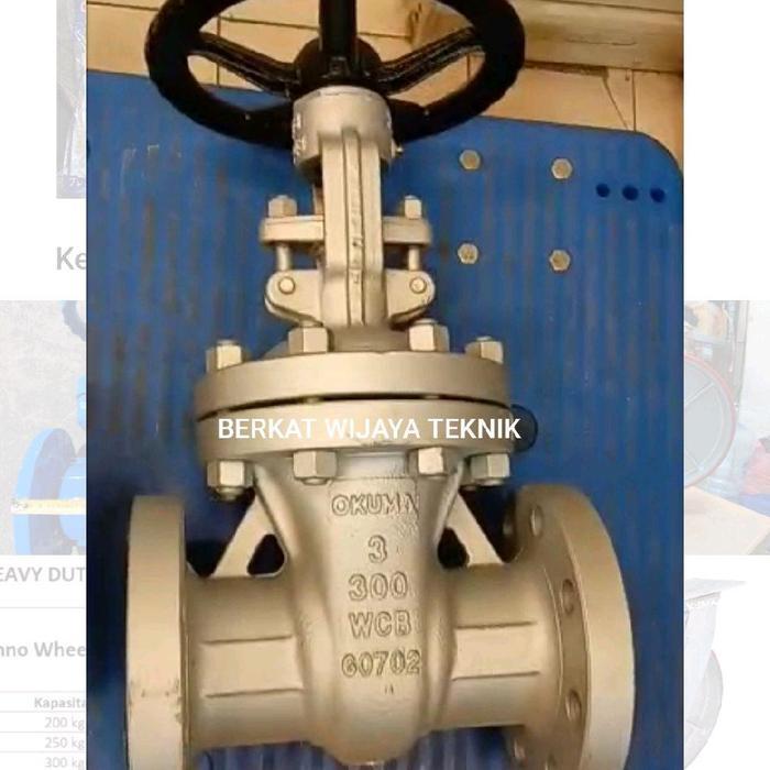OKUMA gate valve 2 1/2" (DN 65) ansi 300 wcb 2,5 inch