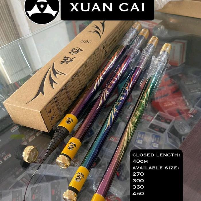 PROMO 5.5 Joran Tegak Treefish XUAN CAI Action Medium Ringan Panjang 270cm 300cm 360cm 450cm Siap Ki