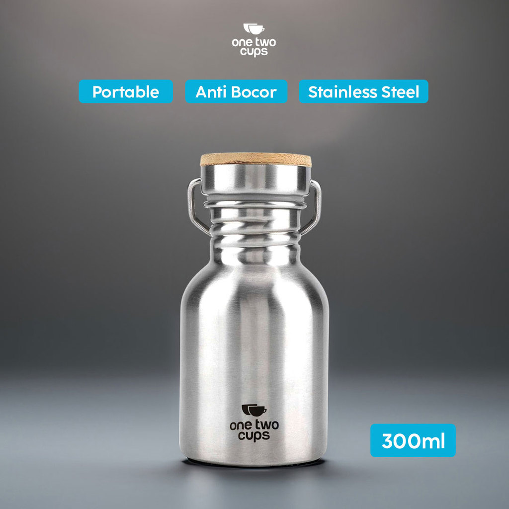 Botol Minum Stainless Steel Water Bottle 300ml - Botol Minum Termos Mini Stainless Steel Travel - Bo