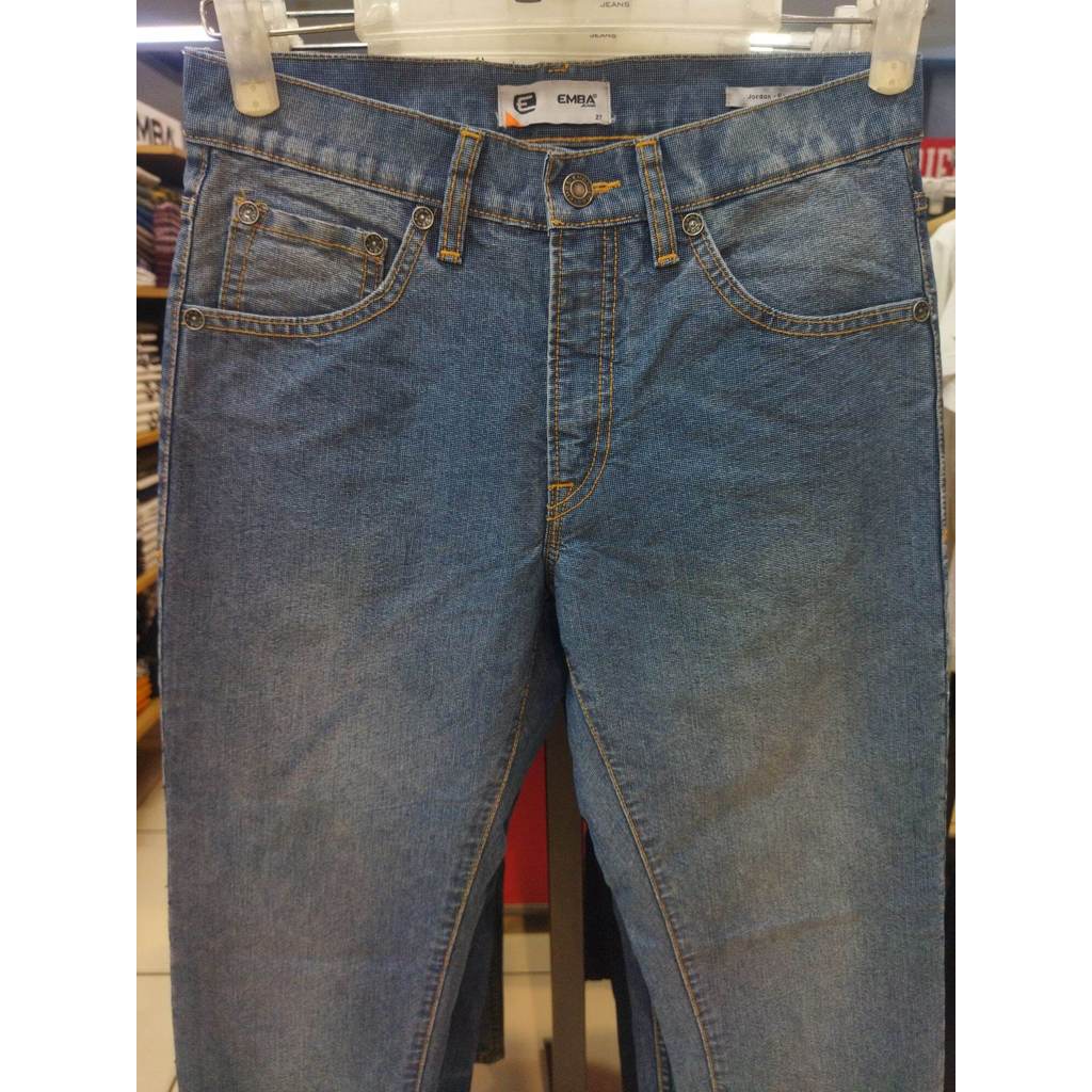 CELANA PANJANG JEANS REGULER EMBA ORIGINAL 100%