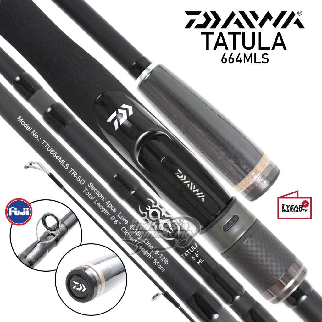 Joran DAIWA TATULA TR | Ring Fuji Alconite | 5s/d25lbs | 198s/d210cm |TravelRod| Spinning BC~IMPro