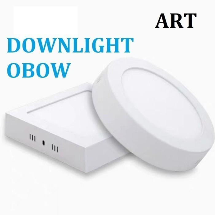 DOWNLIGHT LED OB KOTAK 6/12/18 WATT / LAMPU PLAFON / LAMPU RUMAH - Putih, 12WATT