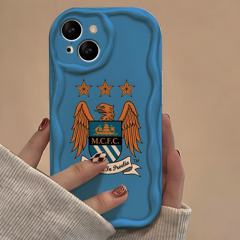 Casing iPhone Redmi Logo Manchester City Fc Untuk iPhone 16 15 14 13 12 11 Mini Pro E MAX Untuk Redm
