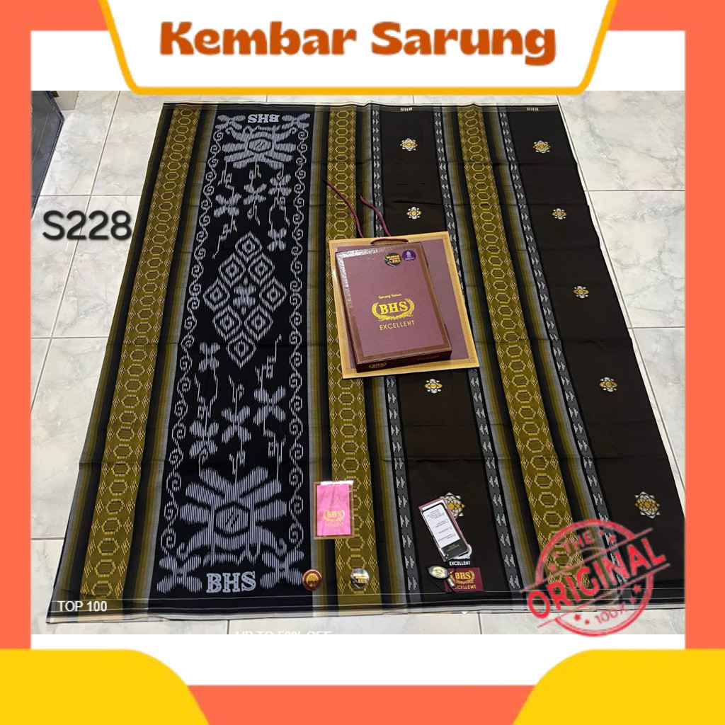 COD SARUNG BHS EXCELLENT GOLD SONGKET MIX / SARUNG LAKI LAKI DEWASA