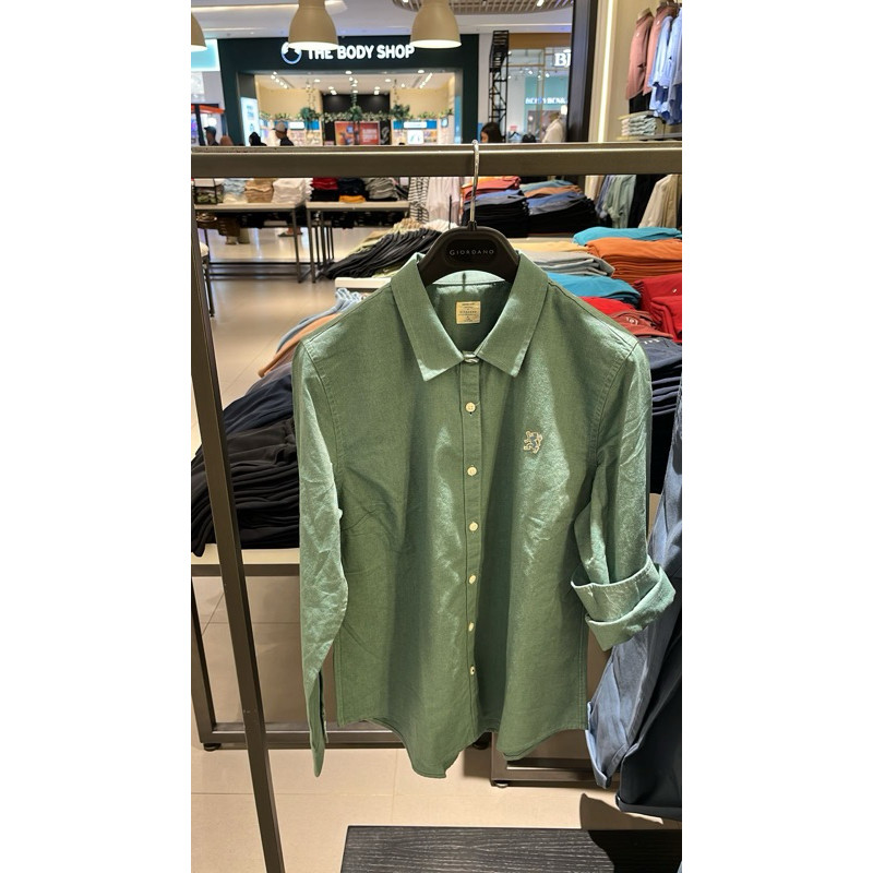 PROMO MURAH Kemeja Giordano Lengan Panjang Women / Men Original Store