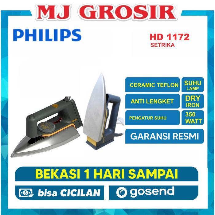 PROMO SETRIKA PHILIPS HD 1172 HD1172 TEFLON CLASSIC DRY IRON - DUS BAWAAN