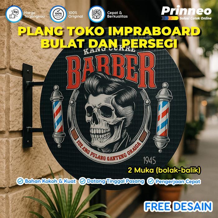 Promo PLANG TOKO, PAPAN NAMA TOKO BAHAN IMPRABOARD, PAPAN IKLAN, SIGNSHOP, SIMPEL TINGGAL PASANG - B