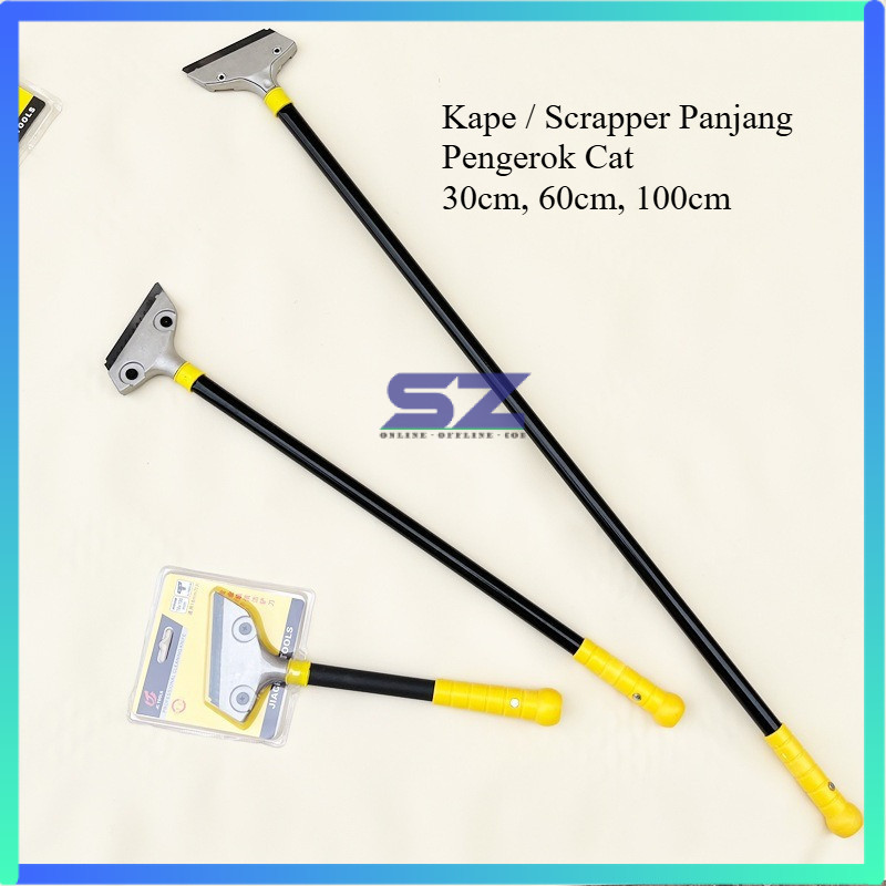 Kape Cat Pisau Dempul Pengerok Cat Panjang / Scraper Panjang Pengupas Cat [sz]