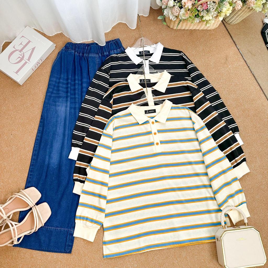 Asofa Chayra One Or Set Blouse Salur Mix Celana Jeans