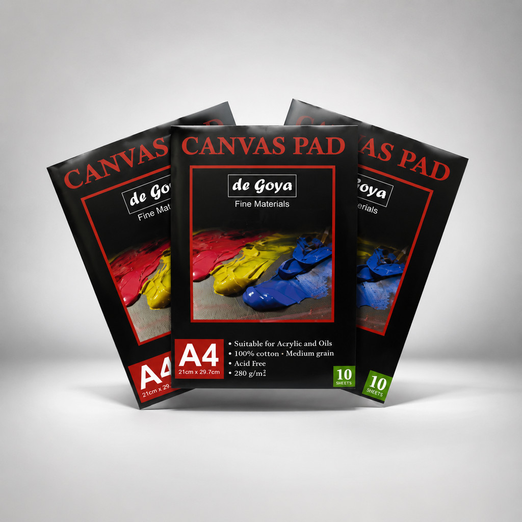 de Goya Canvas Pad 280 gsm - Kertas Kanvas Lukis A3 A4 A5 Profesional