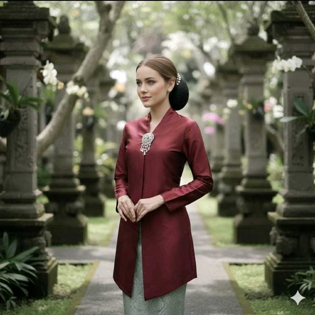 JUANXSHOP Ready Terbaru Kebaya Tafeta Encim Tunik//Tunik Tafeta Busui Modern//Kebaya Melayu Modern T