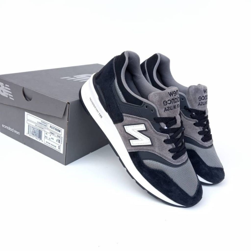 ( FKSNKRS ) Sepatu Sneakers M997CUR Black Grey - NB 997