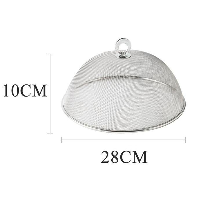 Tudung saji 28/30/35/40cm Stainless Mesh Food Cover/Tudung Saji Stainless Estetik/ ​Penutup Makanan 