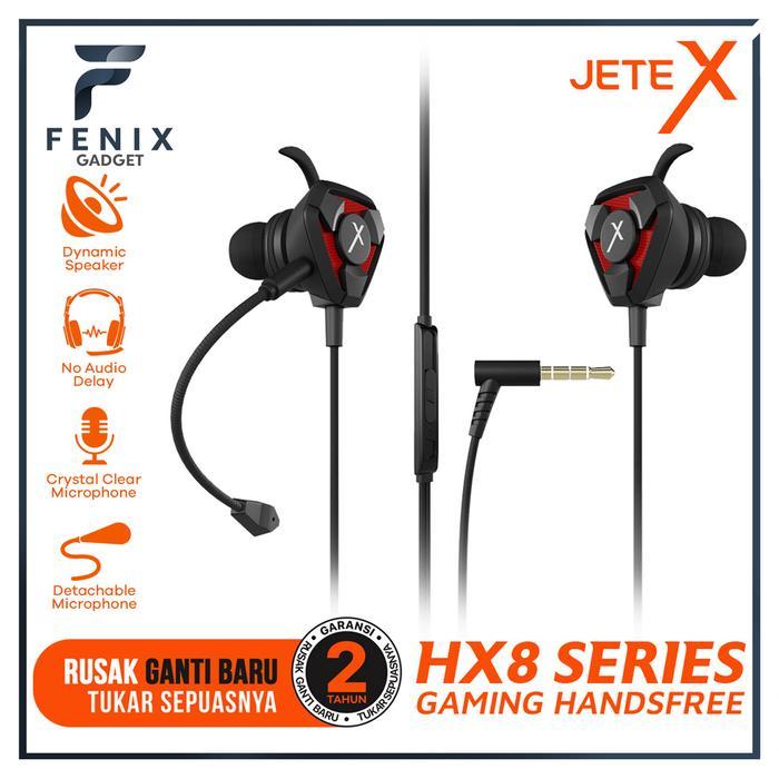 Mall = Aksesoris Gaming= Earphone I Earbuds I Headset Gaming with Mic JETE X HX8 - Hitam