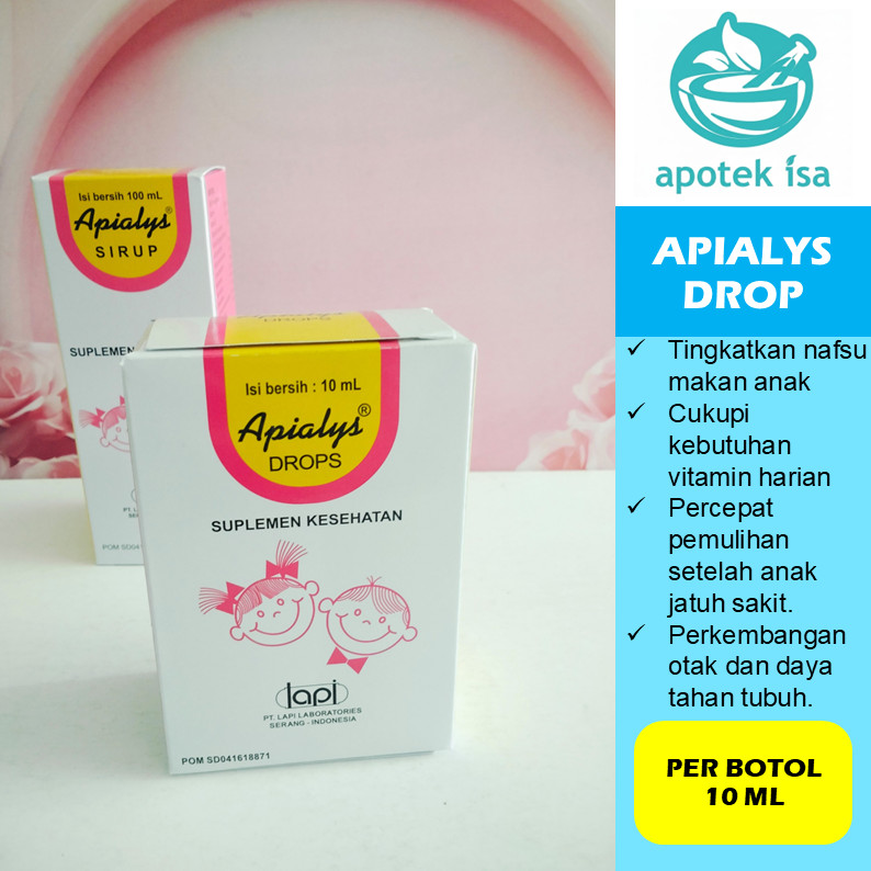 APIALYS DROP 10 ML MULTIVITAMIN UNTUK MEMBANTU MASA PERTUMBUHAN DAN NAFSU MAKAN BAYI
