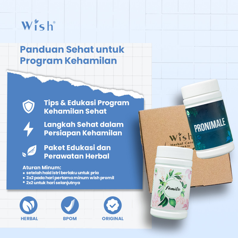 Kaluna|| Wish Paket Promil dr Boyke - Pronimale & Femita Suplemen Kesehatan Reproduksi Suami Istri -