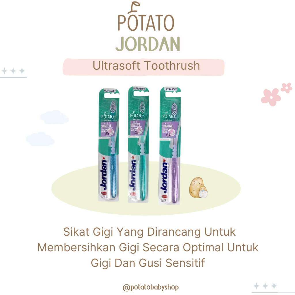 Jordan Ultrasoft Toothbrush Target Sensitive /Sikat Gigi Sensitive