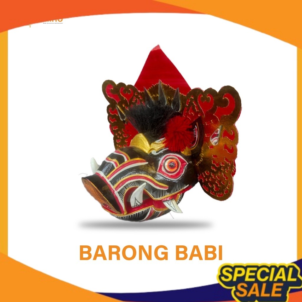 Barong Babi - Barong Kayu - Topeng Barong-Tapel Barong-Barong Bangkung-Pajangan Barong Bangkung-Tope