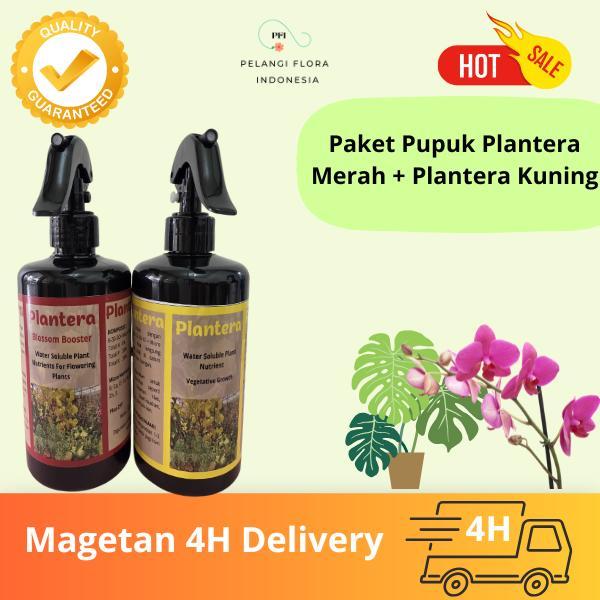 Pelangi Flora Indonesia Paket Pupuk Tanaman  Anggrek Plantera Kuning & Merah 500ml