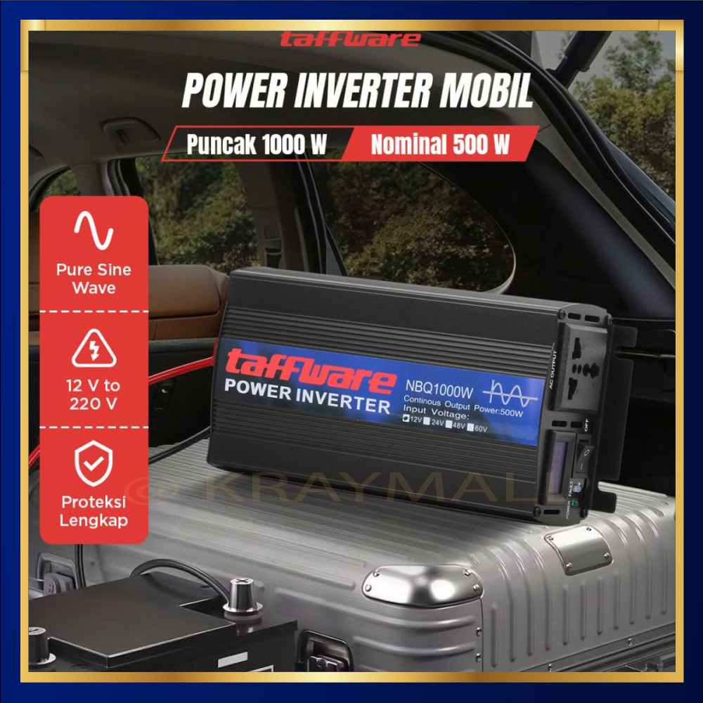 Taffware Car Power Inverter DC 12V to AC220V 1000W - NBQ1000W
