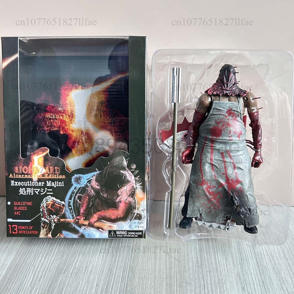 NECA Resident Evil Biohazard Executioner Majini Alternative Etion Guilldtine Bladed Axe Action Figur