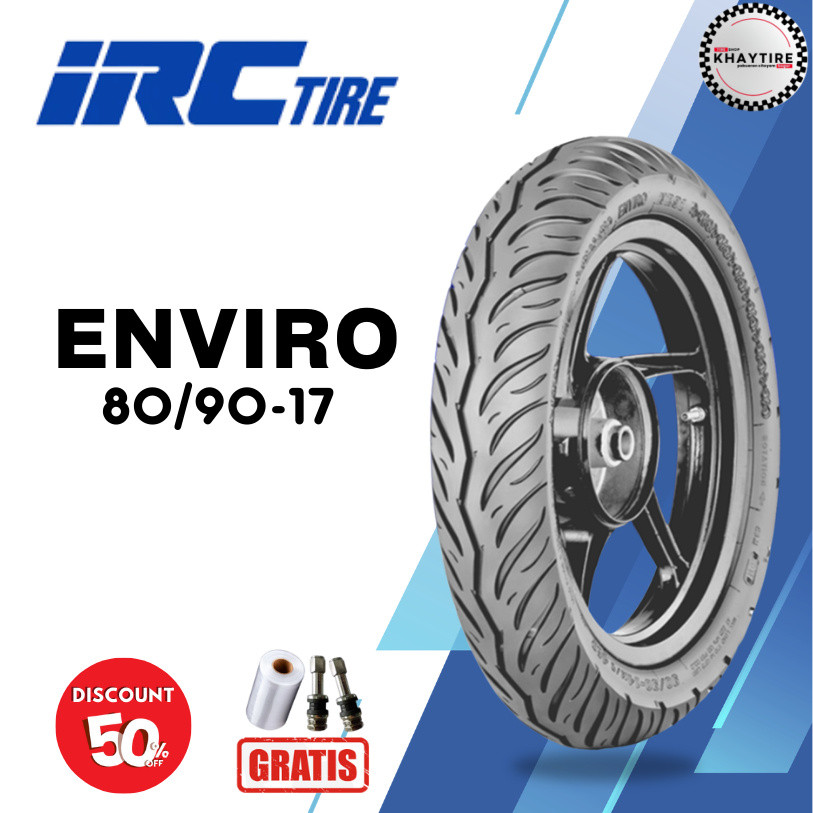 Ban Motor Bebek IRC ENVIRO 80/90 Ring 17 Tubeless