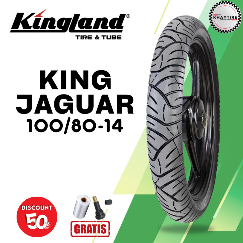 Ban Motor KINGLAND KING JAGUAR 100/80 Ring 14 TUBLESS