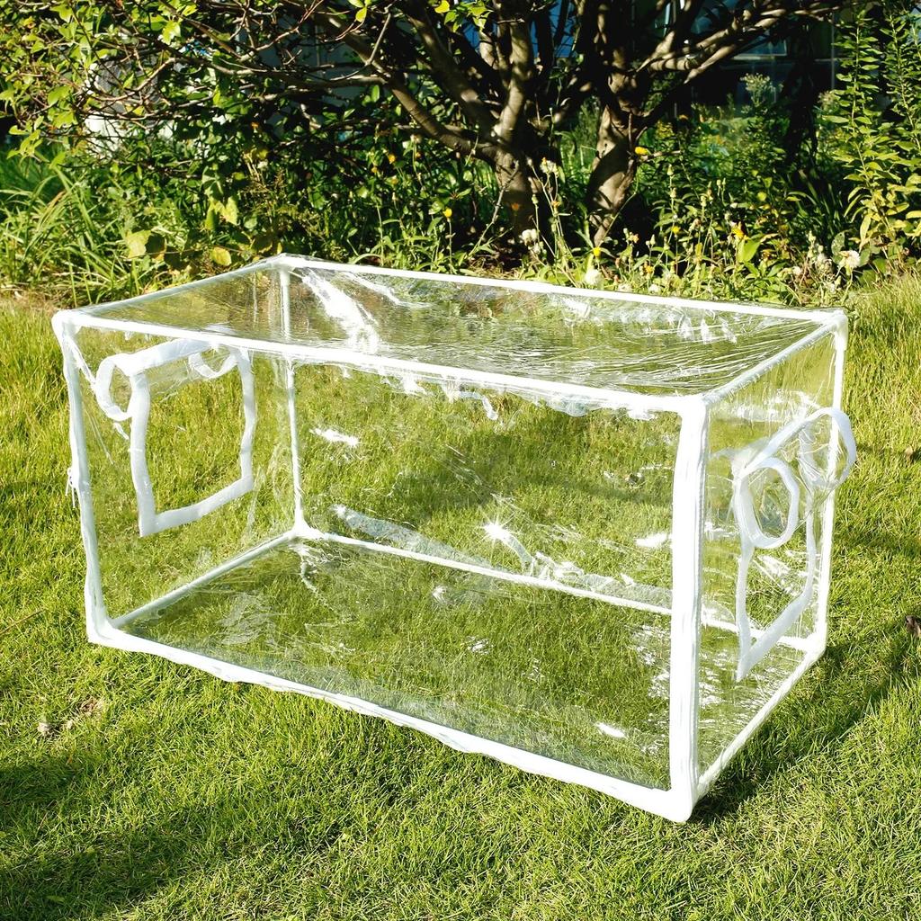 Mini Greenhouse Plant Greenhouse Tent with Transparent PVC Cover Portable Small Greenhouse Multipurp
