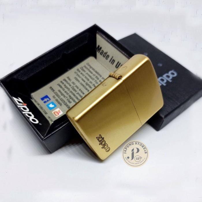 Korek Api Zippo Denting 2X Nyaring Mancis Denting Dua Like Ori Gold Co