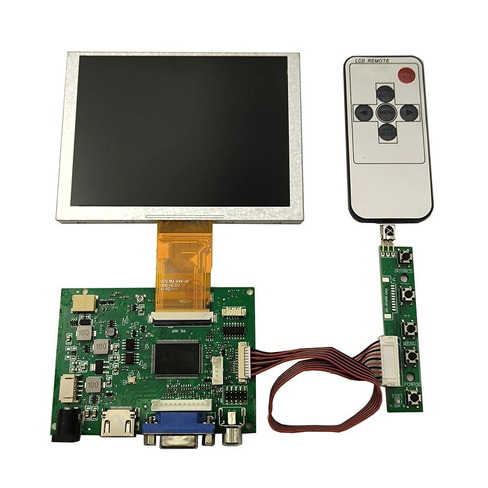 ZJ050NA-08C 640X480 50P LCD splay Monitor Panel HDMI+VGA+AV Driver Board Speaker