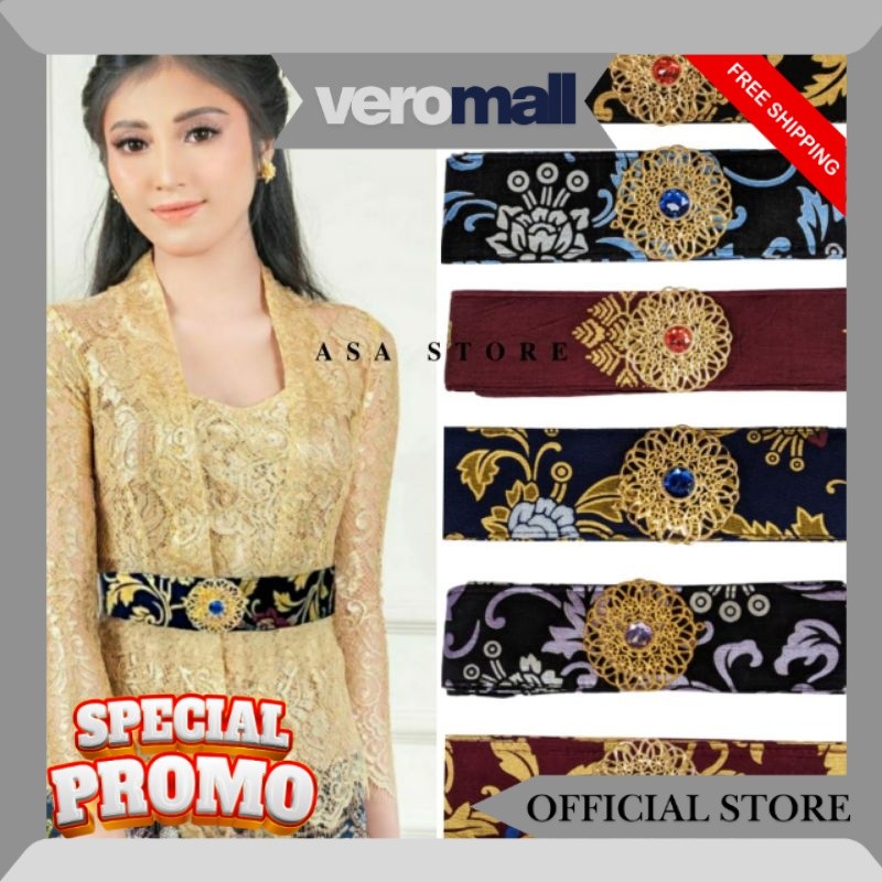 Ikat Pinggang Wanita FREE BROS/OBI KEBAYA KAIN KATUN BATIK JM