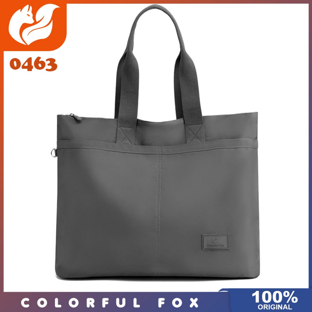 Colorful fox ori - Tas Bahu COLORFUL FOX 0463 totebag anti air tas wanita tas bahu kuliah | A3